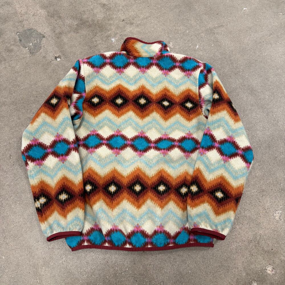 Patagonia Synchilla Aztec Snap-T Fleece Sz M Pullover Timber Twist Southwestern - Picture 4 of 6